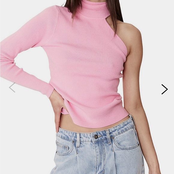 Asymmetric Knit Turtleneck - Picture 6 of 7